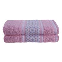 Kit 02 Toalhas de Banho Infantil Teen Juvenil Hipoalergenica Poá