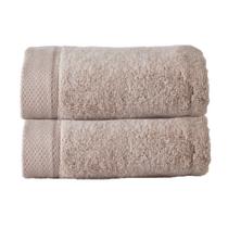 Kit 02 Toalhas Rosto 48x90cm Algodão 430g-m2 Absorvente Rosê Kacyumara