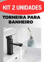Kit 02 Torneira para Banheiro, de Bancada, Mesa, lavabo Água Fria 138 Kit 02 Torneira para Banheiro, de Bancada, Mesa, lavabo Água Fria 138