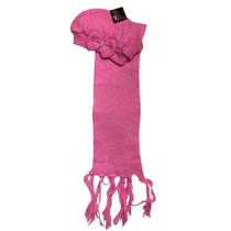 Kit 02 Touca + Cachecol Infantil Lã Liso Kids Menina Moda