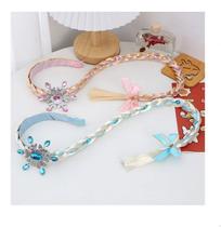 Kit 02 Trança Tiara De Cabelo Princesa Rapunzel Frozen Kit 02 Trança Tiara De Cabelo Princesa Rapunzel Frozen
