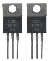 Kit 02 transistor tip48 300v 1a 100mhz antigo original cdil