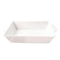 Kit 02 Travessas Melamina Retangular Branca 2,1 Ml