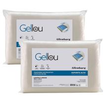 Kit 02 Travesseiros Altenburg Gellou Placa Gel Viscoelástico Alto