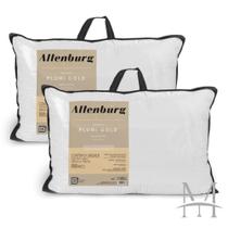 Kit 02 Travesseiros Altenburg Plumi Gold 180 Fios Toque de Plumas