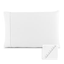 Kit 02 Travesseiros ALTO e MACIO com 02 Fronhas de Algodão percal 180 fios 70x50 cm com enchimento de silicone