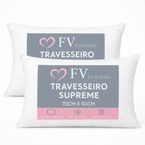 Kit 02 Travesseiros Inteligente Fibras Importada E Antialérgica Anatomico Nasa