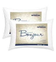 Kit 02 Travesseiros Ortobom Percal Bonjour Avulso - Paulo Cesar Enxovais