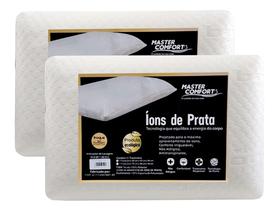 Kit 02 Travesseiros Viscoelástico Fibra de Bambu e Íons de Prata