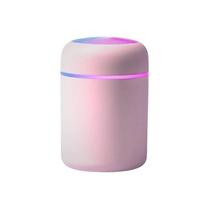 Kit 02 Umidificador Rosa Aromatizador 300ml USB Led RGB