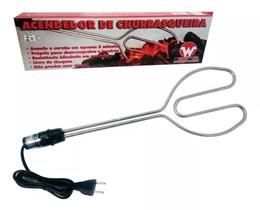 Kit 02 Un Acendedor Elétrico P/ Churrasqueiras 800w 220v