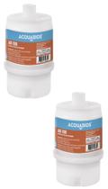 KIT 02 UN Refil Blindado AB100 Acquabios Aplicavel Filtros ACQUA POU 5 Rosca de 1/2 Carvão Ativado