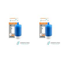 Kit 02 Un Refil Hf40 Rosca Curta Hidrofiltros P/ Bica Movel