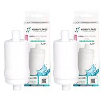 KIT 02 UN Refil Multiflow Hidrofiltros Bebedouros Geladeiras Compativel Bebedouros de pressão,Coluna,Até 20 Litros,Marcas Lider,Venancio,Blue,Polar,Gi KIT 02 UN Refil Multiflow Hidrofiltros Bebedouros Geladeiras Compativel Bebedouros de pressão,Coluna,Até 20 Litros,Marcas Lider,Venancio,Blue,Polar,Gi
