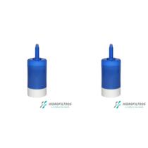 Kit 02 Un Refil Purificador De Água Hf 40 Rosca Longa Cônica
