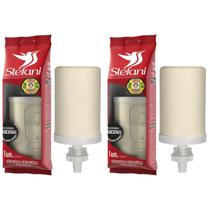 Kit 02 Un Vela Stéfani São João Tradicional Original S João Cerâmica Filtro Barro Purificador Água Potável Refil Alta Qualidade Durabilidade Economico