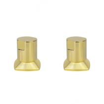 Kit 02 und Acabamento Registro Dourado Ouro Encaixe Padrao Deca Docol 1.2 e 3.4