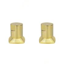 Kit 02 und Acabamento Registro Dourado Ouro Encaixe Padrao Deca Docol 1.2 e 3.4