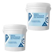 Kit 02 Und Renovador Madeira 1kg Perol