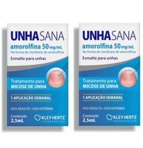 Kit 02 Unha Sana Antimicótico 50mg/ml 2,5ml- Kley Hertz Kit 02 Unha Sana Antimicótico 50mg/ml 2,5ml- Kley Hertz