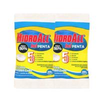 kit 02 unid cloro Pastilha para piscina Hidroall Penta 200g