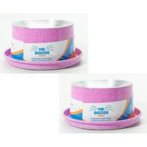 Kit 02 Unid. Comedouro Anti Formiga Ergonômico Para Gatos Mr. Bigode Junior Pote Alumínio 140ml Kit 02 Unid. Comedouro Anti Formiga Ergonômico Para Gatos Mr. Bigode Junior Pote Alumínio 140ml