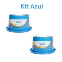 Kit 02 Unid. Comedouro Anti Formiga Ergonômico Para Gatos Mr. Bigode Pote Alumínio 250ml Kit 02 Unid. Comedouro Anti Formiga Ergonômico Para Gatos Mr. Bigode Pote Alumínio 250ml