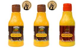 Kit 02 unid. Molho de Pimenta Cremoso Defumado Mendez 215 ml 01Molho de Pimenta Tradicional 215 ml Kit 02 unid. Molho de Pimenta Cremoso Defumado Mendez 215 ml 01Molho de Pimenta Tradicional 215 ml