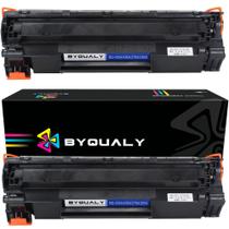 Kit 02 Unid Toner Alto Rendimento Compatível Com Impressoras HP 435A/436A/285A/278A P1006/M1120/M1212/M1132/P1102W Média de 2000 Páginas