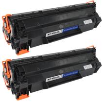 Kit 02 Unid Toner Byqualy Compatível Com Impressora HP Laser Jet Pro P1006/M1120/M1212/M1132/P1102W Impressão Preta Até 2.000 Páginas Kit 02 Unid Toner Byqualy Compatível Com Impressora HP Laser Jet Pro P1006/M1120/M1212/M1132/P1102W Impressão Preta Até 2.000 Páginas