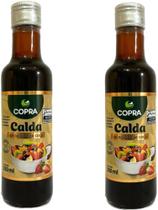Kit 02 unidades de Calda de Açúcar de Coco Vegano Garrafa de Vidro de 250 ml-Copra