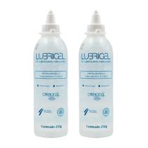 KIT 02 UNIDADES - Gel Lubrificante Íntimo para Exames Lubrigel 250g (CARBOGEL)