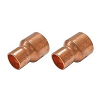 Kit 02 unidades Luva Conexão Redutora Cobre 3/4 X 1/2