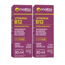 Kit 02 unidades - Metilcobalamina Alto Teor de Vitamina B12 Gotas Maltta