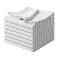 Kit 02 Unidades - Pano De Prato Copa Luxo KazzaVip Sacaria 95% Algodão Linha Cores 50cmx70cm Bainha 4 Lados Liso Branco