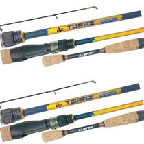 Kit 02 Varas Pesca Para Molinete Albatroz Topaz 1,80m 12lb Kit 02 Varas Pesca Para Molinete Albatroz Topaz 1,80m 12lb