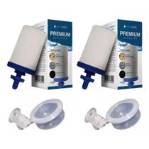 Kit 02 Vela Para Filtro Barro Alcalina Premium Tripla Ação + 02 Boia Oasis