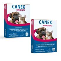 Kit 02 Vermífugo Canex Original Para Cães e Gatos