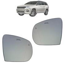 Kit 02 Vidro Do Retrovisor Base Commader 2022 2023 Original