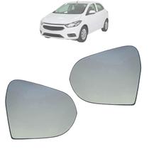Kit 02 Vidro Espelho Retrovisor Com Base Onix 2013 Até 2019 Original