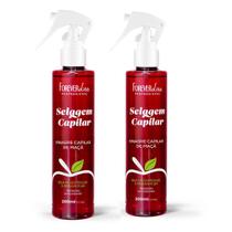 Kit 02 Vinagre Capilar de Maçã Forever Liss 200ml