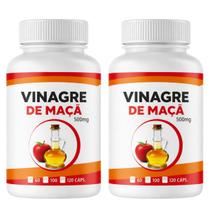 Kit 02 Vinagre de Maçã Em Cápsulas / 60 Cáps 500mg Kit 02 Vinagre de Maçã Em Cápsulas / 60 Cáps 500mg