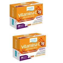 Kit 02 Vitamina C 1g Liberação Prolongada 30 Cpr Equaliv