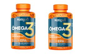 Kit 02 Vitamina Ômega 3 Tripla Fonte 1000mg 120Cps - Katigua