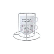 Kit 02 Xicaras 150ml - Quero ser seu par...