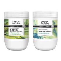 Kit 02un Creme de Massagem CDetox e Hialuronico 650g Dagua Natural