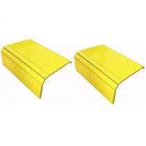 Kit 02un Esteiras Bandeja Flexível para Braço Sofá Amarela