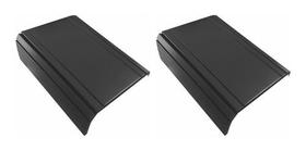 Kit 02un Esteiras Decorativa Laqueada Apoio Sofá Lisa Preto,