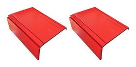 Kit 02un Esteiras Suporte Flexivel P/ Braço Sofá Vermelho