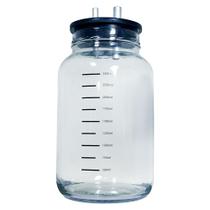 Kit 02un frascos graduado para lipo vidro 2,5l c/ tampa tamanho:2,5l